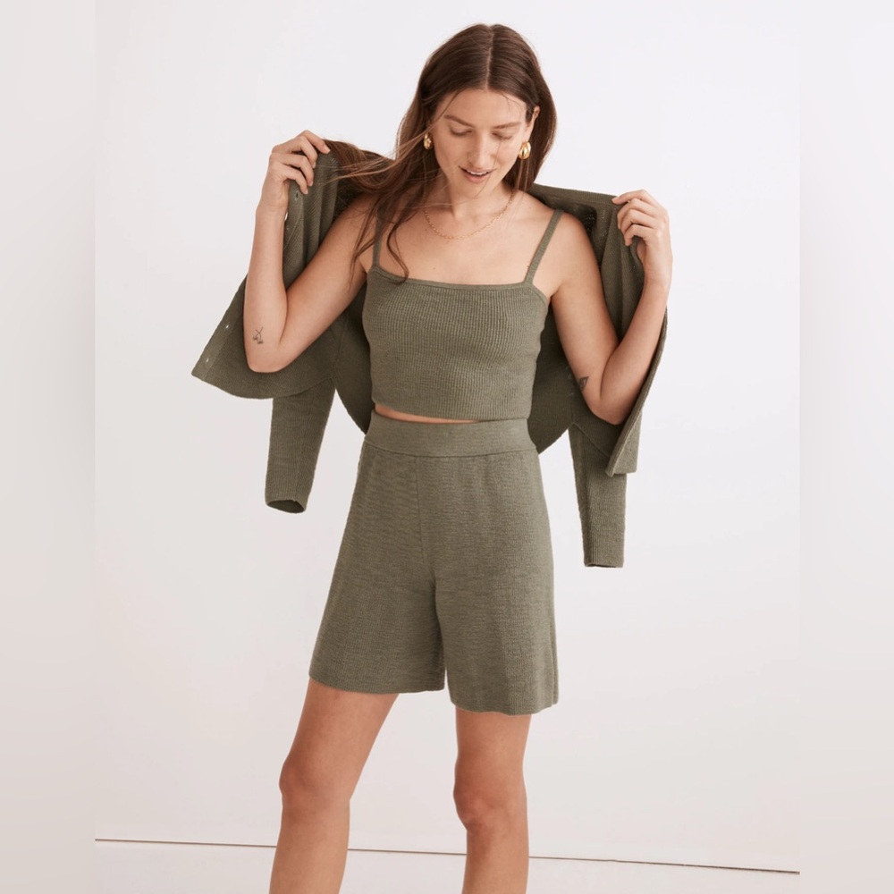 Madewell Halstead Square-Neck Sweater Tank